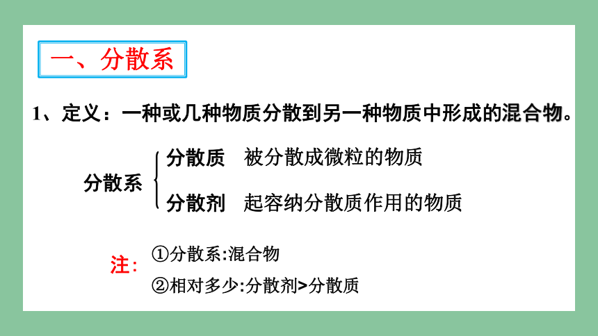 1.3 物质的分散系 课件(共68张PPT) 2023-2024学年高一化学苏教版（2029）必修第一册