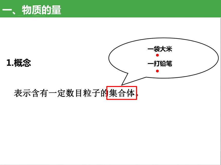 2.3.1 物质的量的单位——摩尔（高效课件）(共19张PPT)人教版2019必修第一册