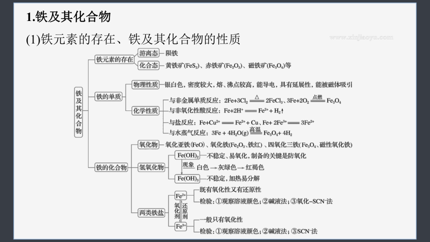 第三章  铁 金属材料 章末复习 课件(共23张PPT) 2023-2024学年高一上学期化学人教版（2019）必修1