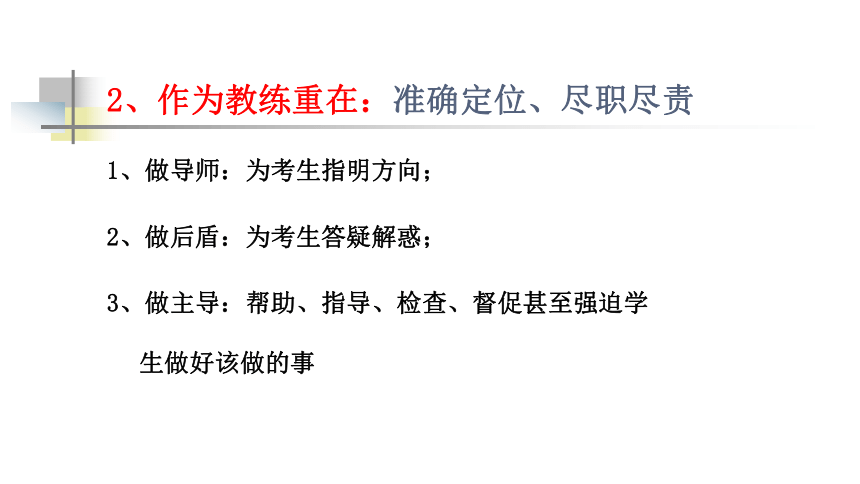 【备战高考】高三教师培优及“科学应考·习惯增分”操作（高三教师——执行教练，座谈会课件，共57张PPT）