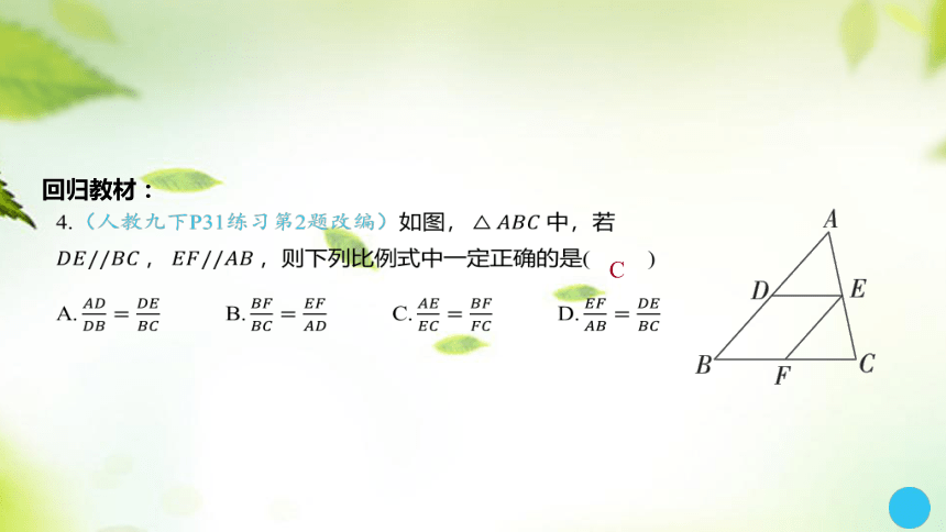 2024中考数学总复习课件：第19讲 相似三角形（36张PPT）