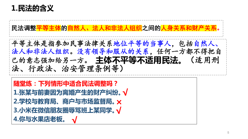 1.1认真对待民事权利与义务课件(共34张PPT)2023-2024学年学年高中政治统编版选择性二法律与生活