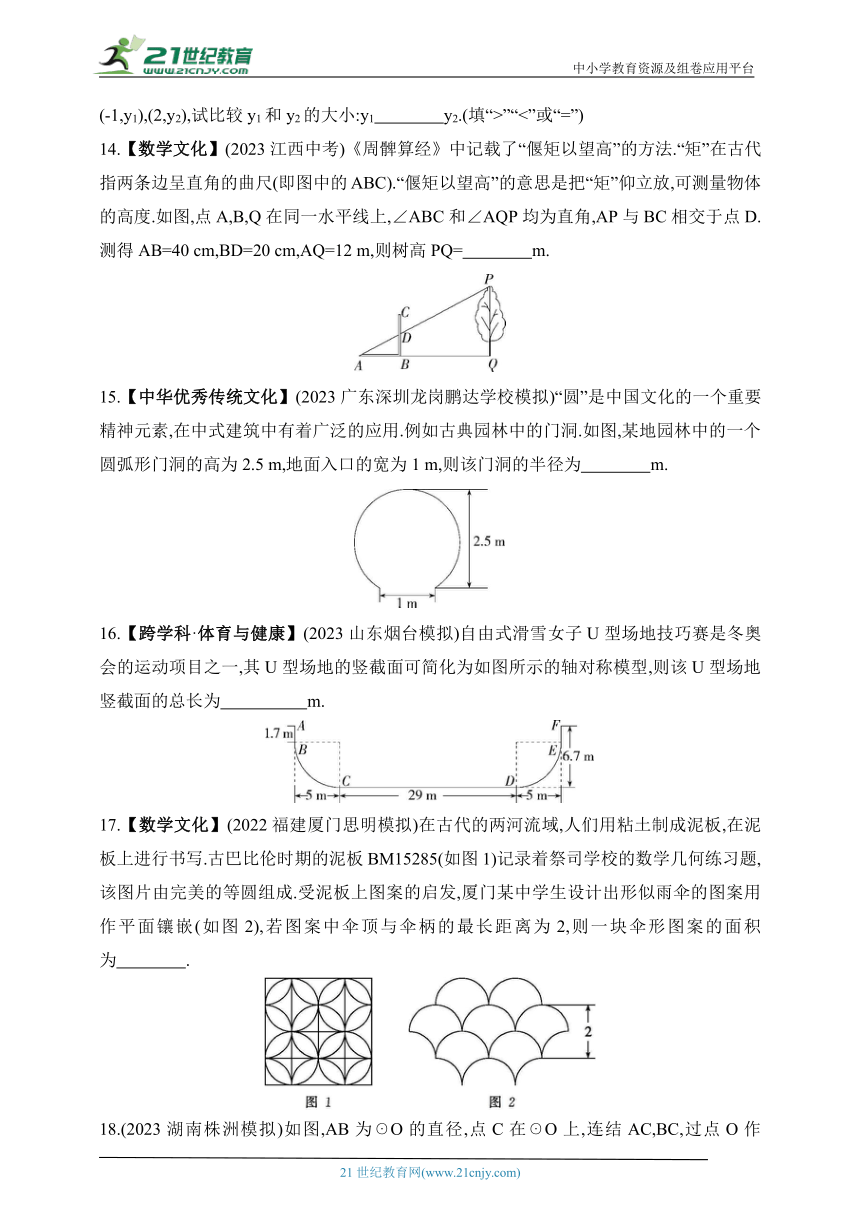 2024华东师大版数学九年级下学期课时练--期末素养综合测试(二)（含解析）