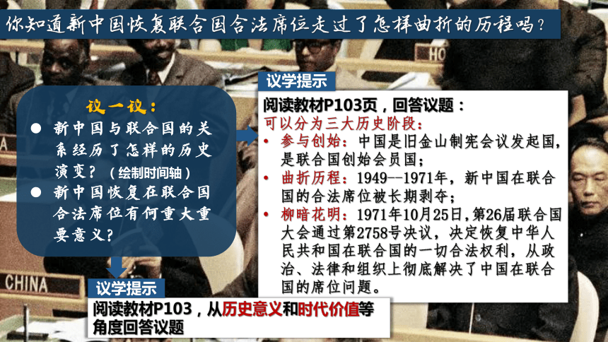 高中政治统编版选择性必修一9.1中国与联合国（共22张ppt）