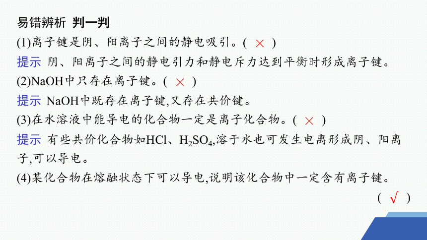 3.2　离子键　离子晶体 课件 (共42张PPT)2023-2024学年高二化学苏教版选择性必修2