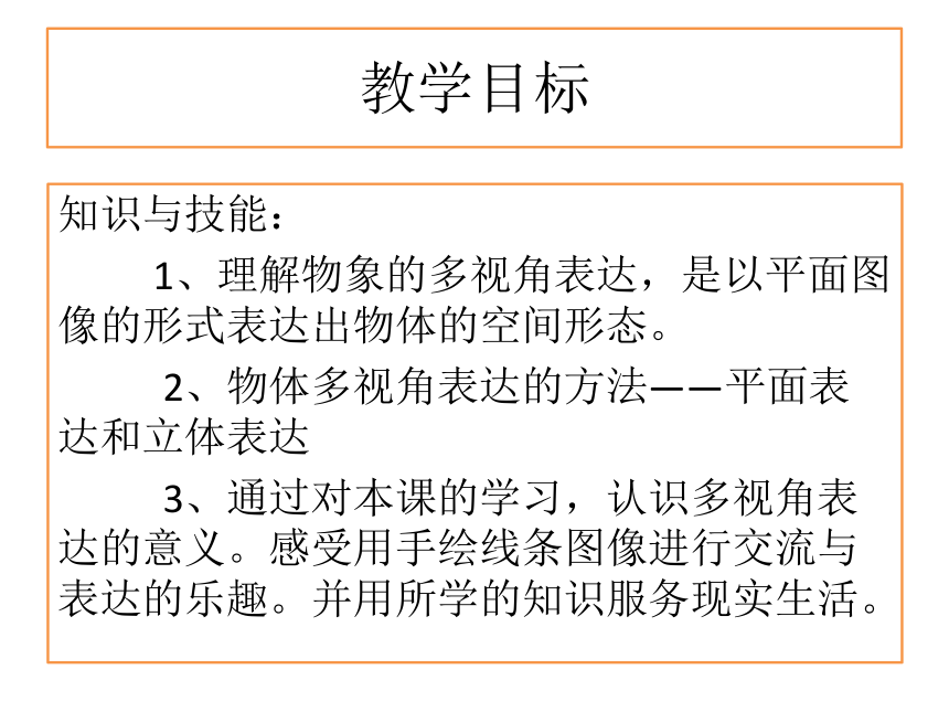 人美版初中美术八年级下册 2.手绘线条图像——物象的多视角表达   课件(共17张PPT)