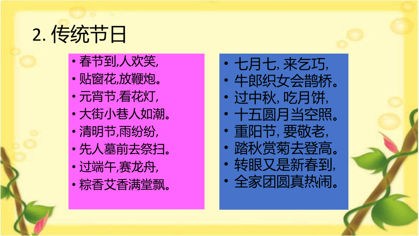 2 传统节日 课件(共25张PPT)