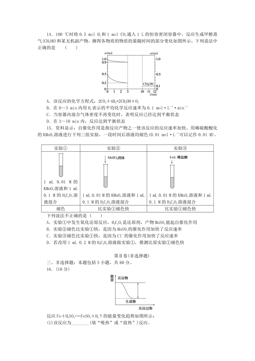 鲁科版必修第二册高中化学第2章化学键化学反应规律章末质量检测卷（含解析）