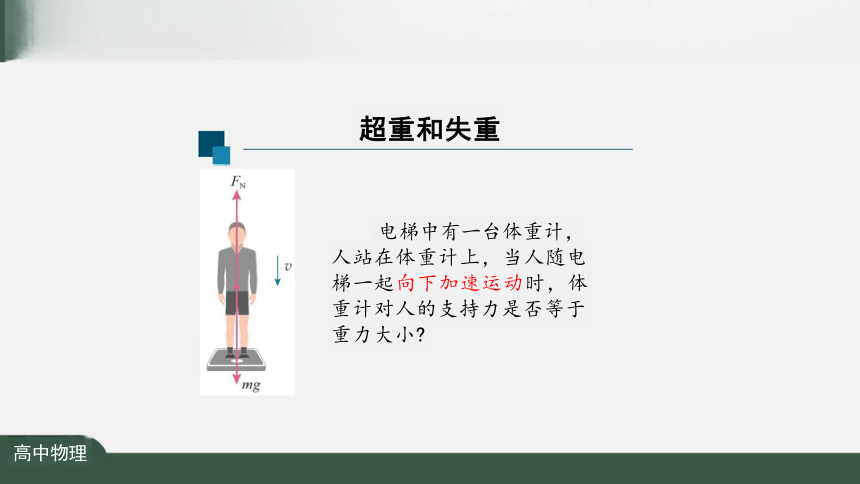 4.6 超重和失重 课件（共20张PPT）