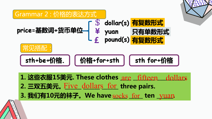 Unit7 Section A 3a-grammer focus(公开课件+音频+视频素材)Unit7 How much are these shoes.人教版七年级上册