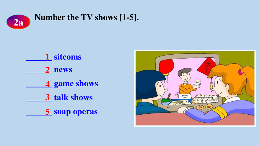 Unit 5 Do you want to watch a game show? Section A  2a-2d课件(共23张PPT)