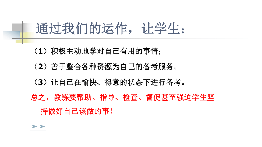 【备战高考】高三教师培优及“科学应考·习惯增分”操作（高三教师——执行教练，座谈会课件，共57张PPT）