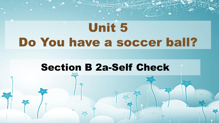 Unit 5 Do You Have A Soccer Ball Section B 2a-2c 课件 (共24张PPT)人教版英语七年级上册 ...