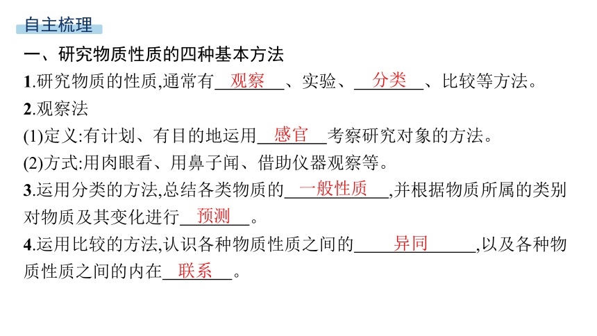 1.2.1　研究物质性质的基本方法课件(共42张PPT)2023-2024学年高一化学鲁科版必修第一册