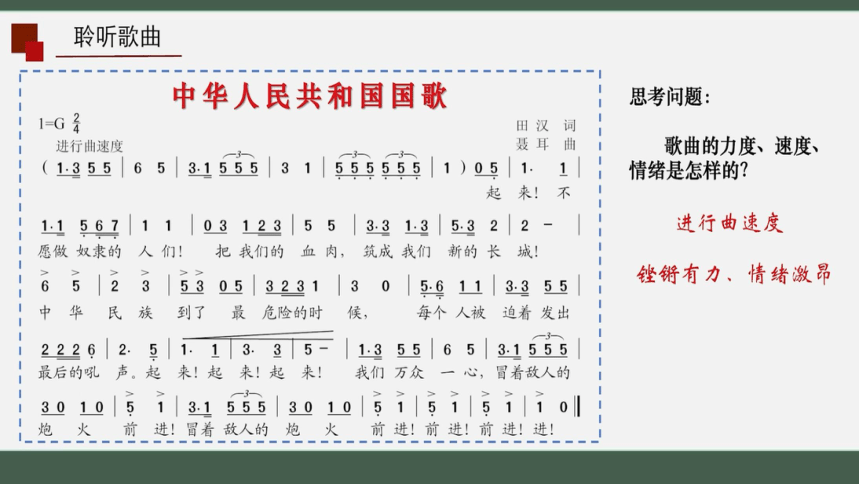 人音版四年级上册第1课聆听）中华人民共和国国歌 课件(共15张PPT)