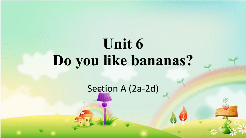 Unit6Do you like bananas SectionA 2a-2d课件(共24张PPT，无音频)2023-2024学年人教版英语七年级上册