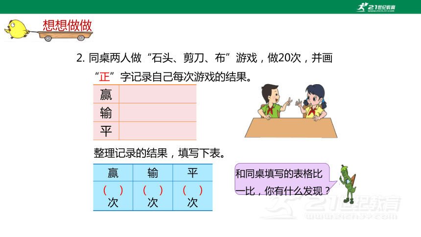 苏教版小数二下（八）数据的收集和整理(一) 8.2 教材练习课件