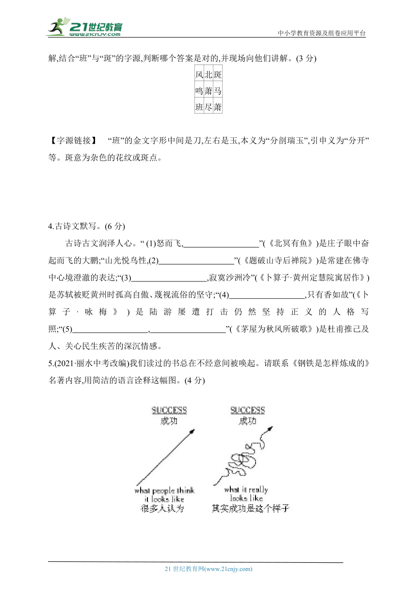 2024年人教版语文八年级下学期测试题--第六单元检测卷（含答案解析）