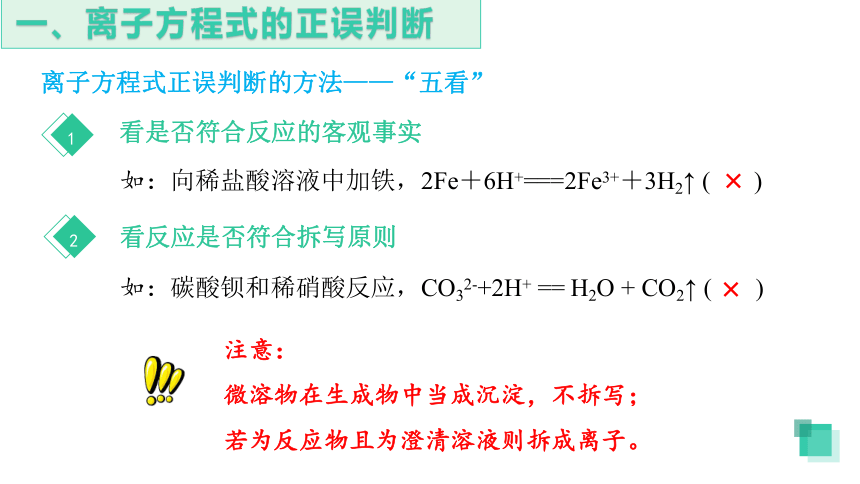 1.2.3 离子反应的应用-高一化学课件（人教版2019必修第一册）(共25张PPT)