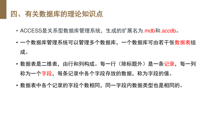 ACCESS专项课件(共15张PPT)  2023-—2024学年教科版（2019）高中信息技术必修1