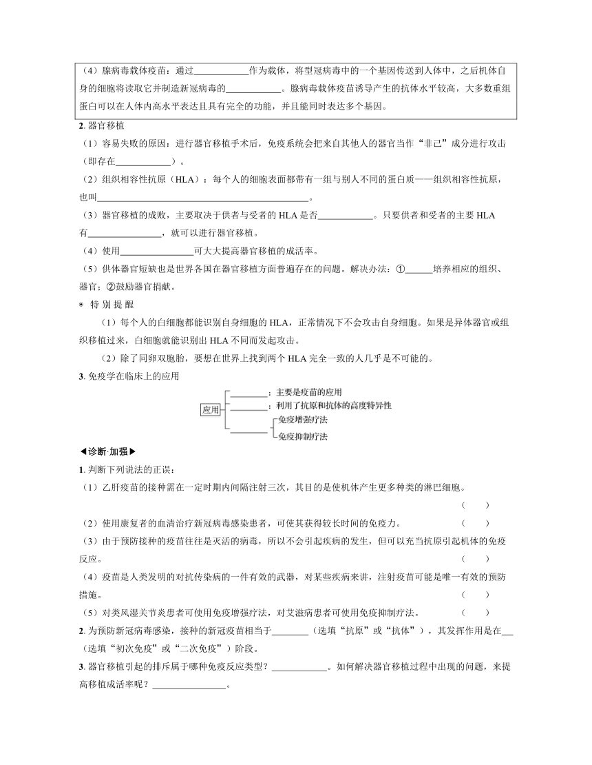 新人教生物一轮复习学案：第35讲　免疫失调与免疫学的应用（含答案解析）