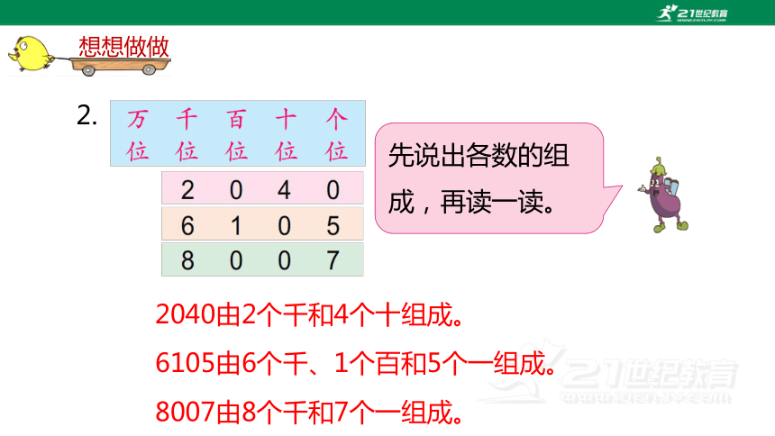 苏教版小数二下（四）认识万以内的数 4.7 教材练习课件