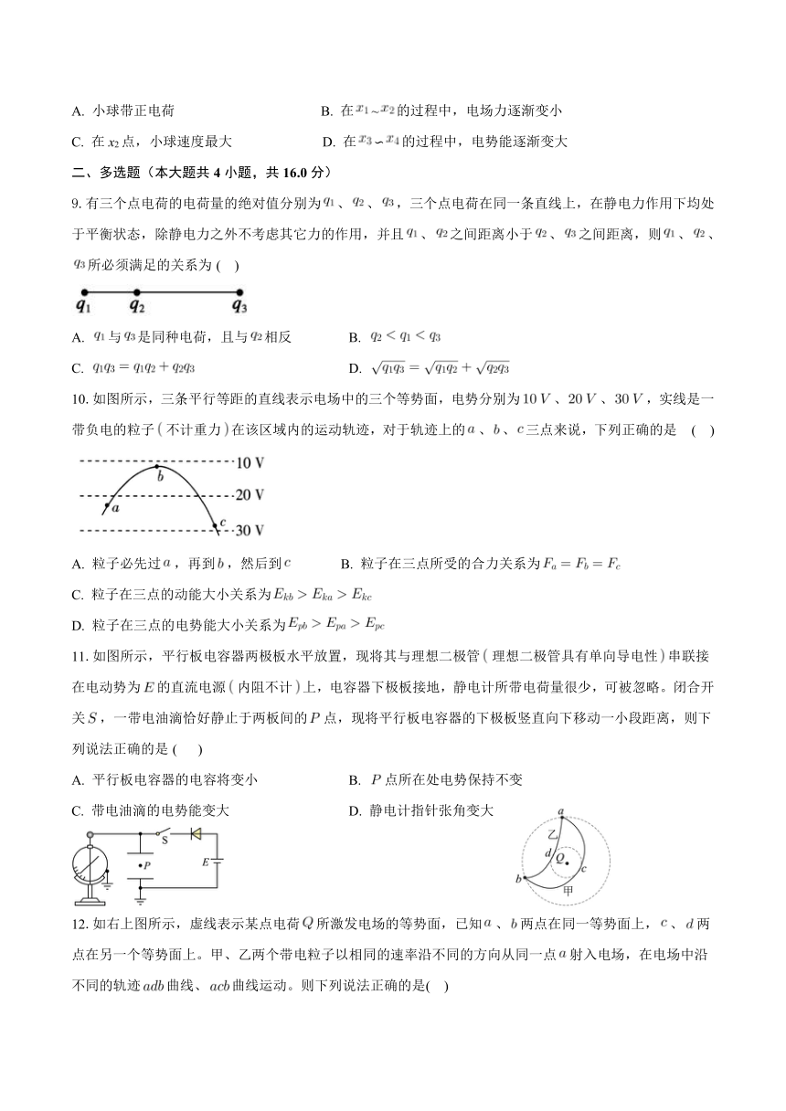 安徽省蚌埠市蚌山区2023-2024学年高二上学期10月月考物理试题（含答案）