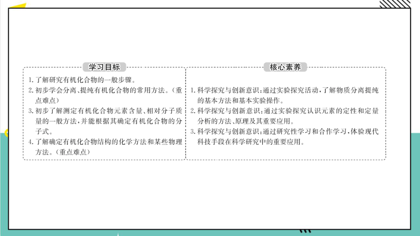 人教版 高中化学 选择性必修3 1.2研究有机化合物的一般方法(共50张PPT)