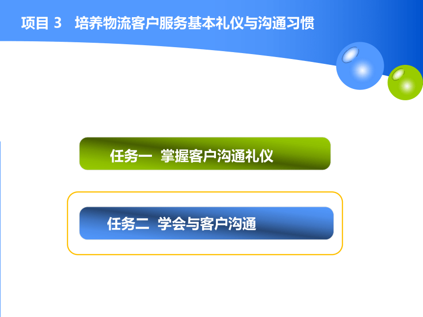 3.2学会与客户沟通 课件(共13张PPT)-《物流客户服务》同步教学（高教版）