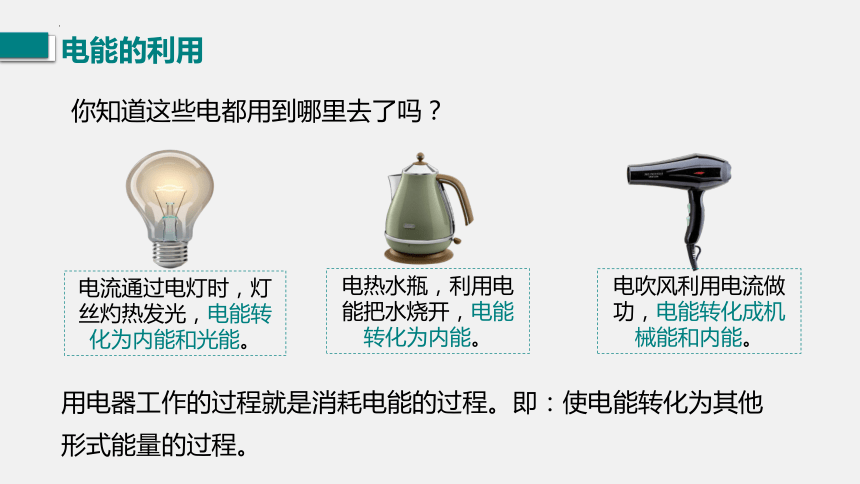 18.1电能电功课件(共17张PPT) 2023-2024学年人教版九年级物理全一册