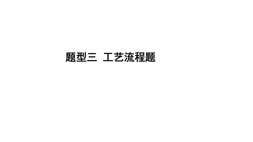 备战2024年中考化学题型突破：题型三 工艺流程题课件(共43张PPT)