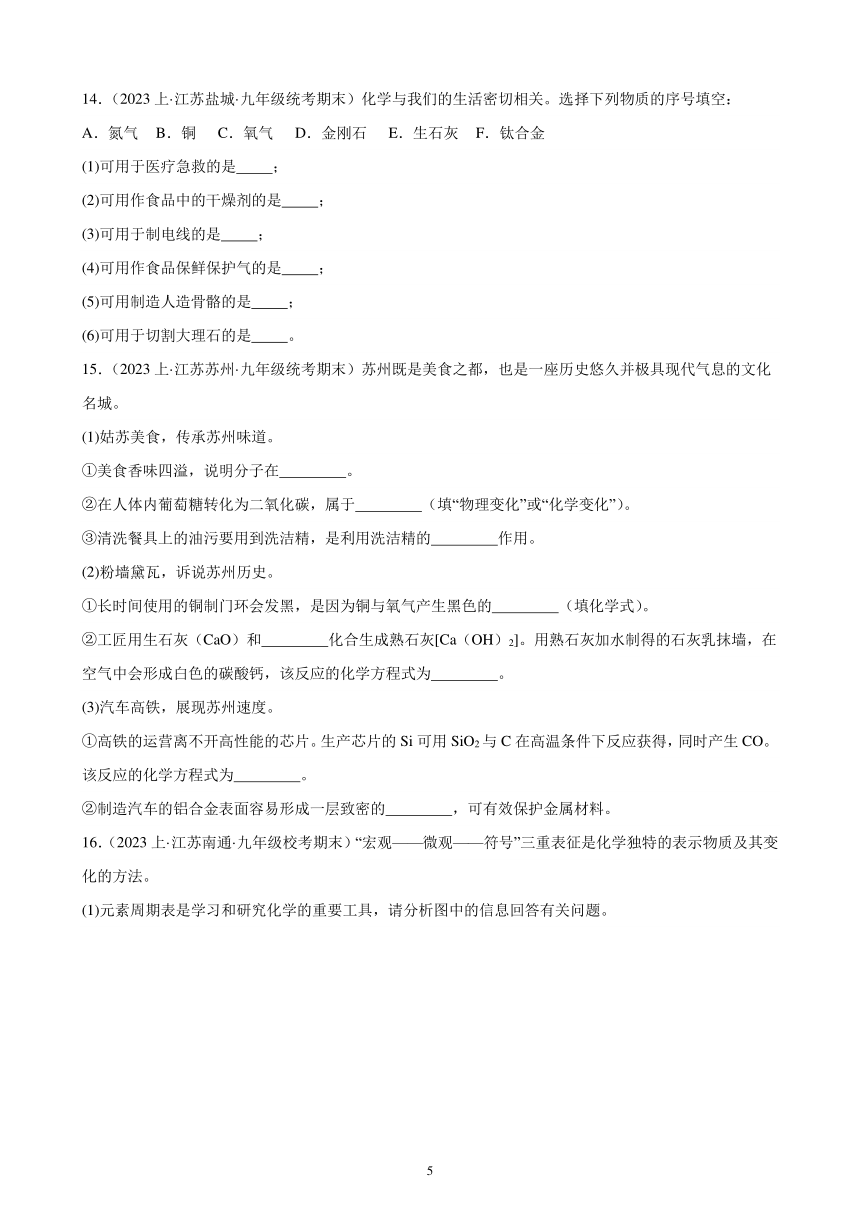 第十单元 酸和碱 综合复习题(含解析)（江苏地区适用）——2023-2024学年人教版化学九年级下册