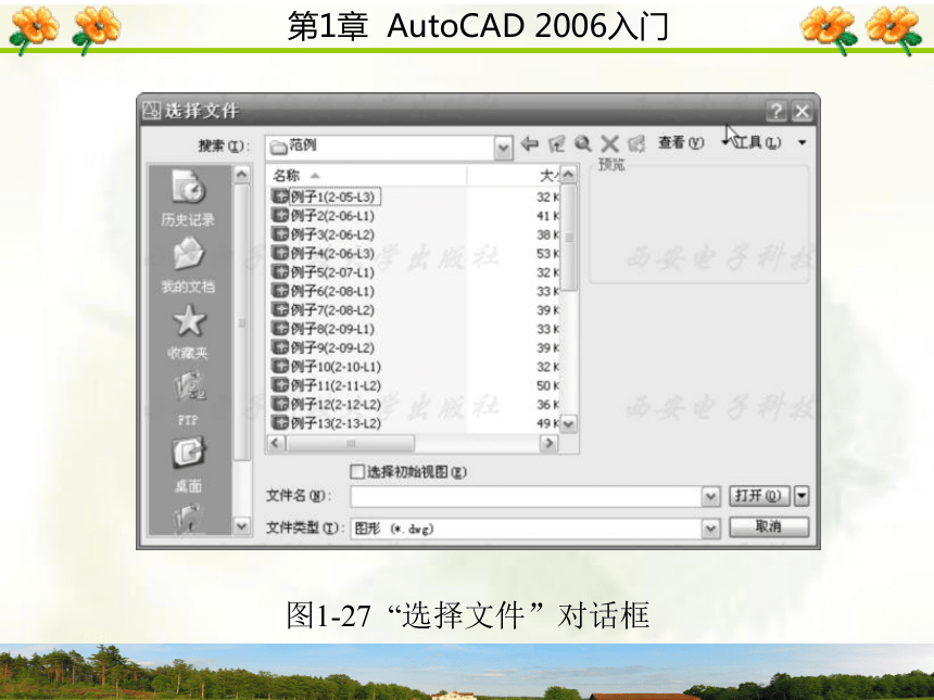 1.5  文 件 管 理 课件(共17张PPT)- 《AutoCAD 2006计算机绘图实训教程》同步教学（西安科大·2009）
