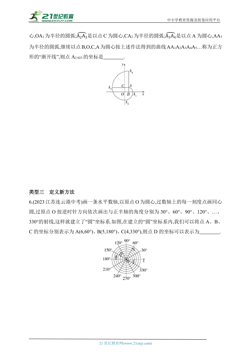 2024冀教版数学九年级下学期课时练--专项素养综合全练（五）新定义型试题（含解析）