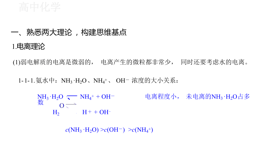 3.2.1 水溶液中的离子平衡专题课件（21张PPT）