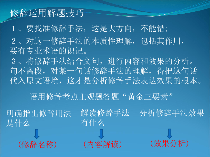 2024年高考语文二轮复习之常见的修辞手法（共98张ppt）