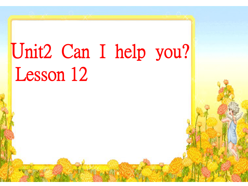 Unit2 Can I help you？(Lesson12) 课件（27张PPT）