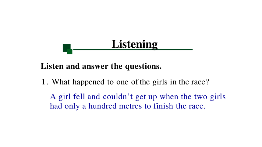 Unit 3 Sports and Fitness Listening and Talking 课件（共38张PPT）