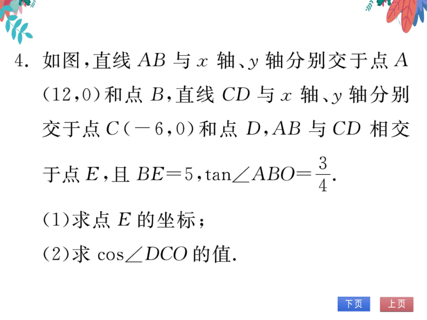 【同步精讲-习题课件】第28章《锐角三角函数》专题训练（十三） 锐角三角函数与其他函数-人教版数学九下