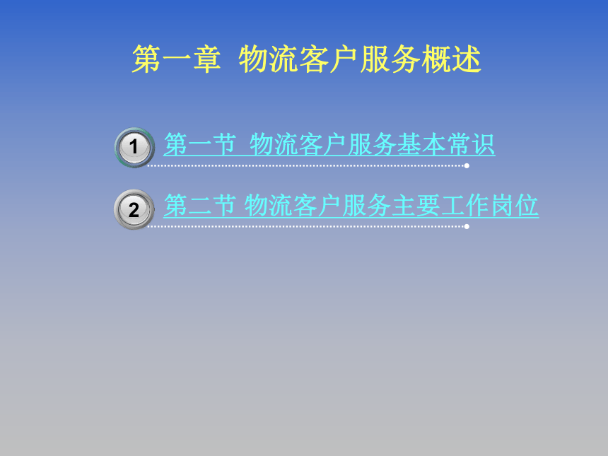 第一章 物流客户服务概述 课件(共30张PPT)《物流客户服务》同步教学（北京理工大学出版社）