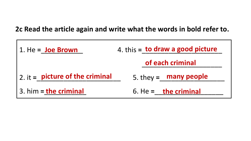 Unit 9 What does he look like Period 4 Section B (2a-2c)课件(共48张PPT)