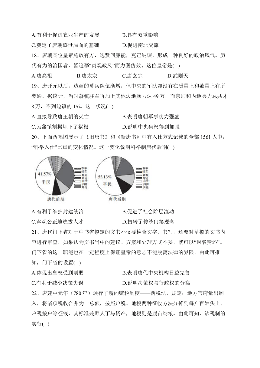 内蒙古自治区鄂尔多斯市西四旗2023-2024学年高一上学期期中考试历史试卷(含解析)