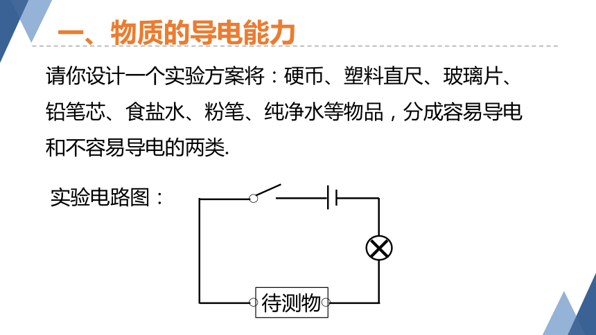 4.3 物质的导电性与电阻（课件 22张PPT）