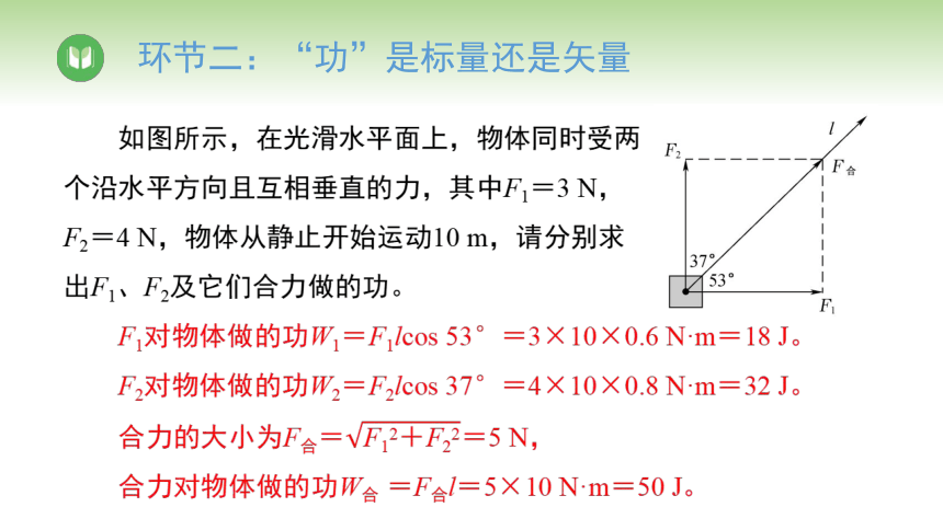 人教版高中物理必修第二册 第8章 第1节 功与功率（课件）(共33张PPT)