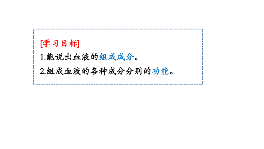 4.4.1流动的组织——血液课件（共17张PPT） 人教版生物七年级下册