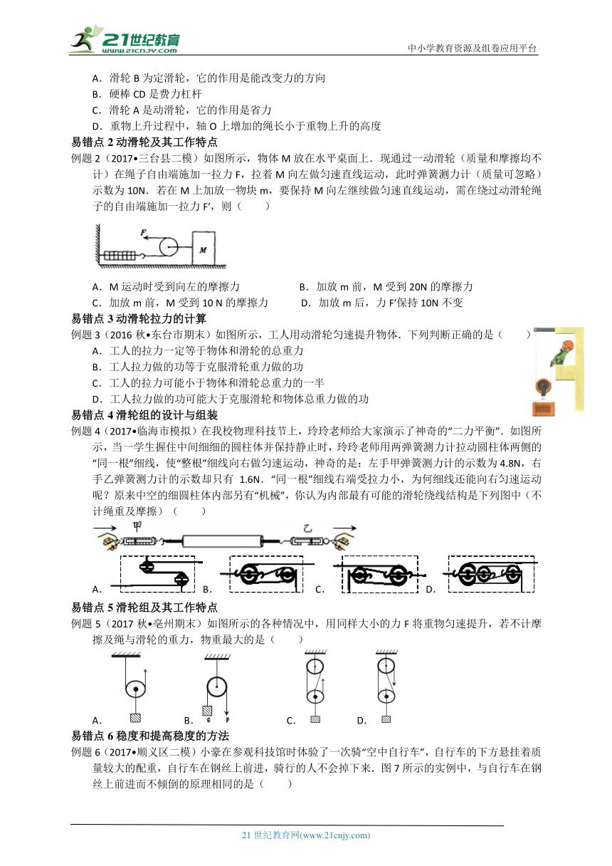 培优特训：第五章第2节 滑轮 学案