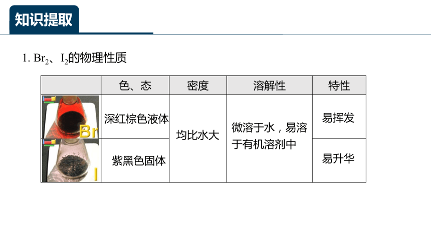 微项目 海带提碘与海水提溴——体验元素性质递变规律的实际应用 课件 (共22张PPT)2023-2024学年高一化学鲁科版（2019）必修第二册