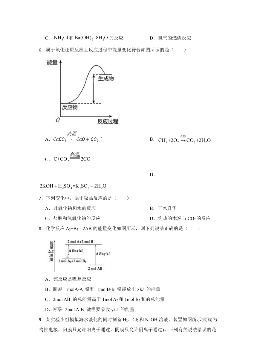 专题1 化学反应与能量变化 专题检测（含解析） 2023-2024学年高二上学期化学苏教版（2019）选择性必修1