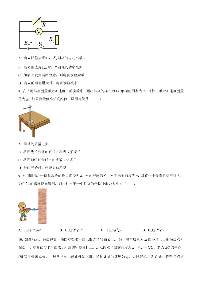 江苏省常熟市2023-2024学年高三上学期阶段性抽测二（12月）物理（解析版）