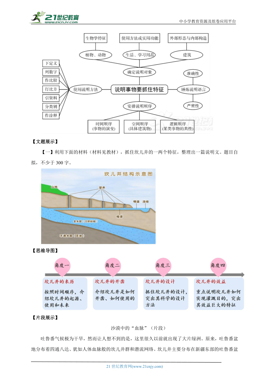 八年级语文上册第五单元 写作 说明事物要抓住特征 教案